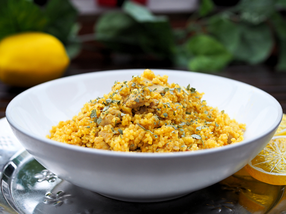 Helppo broileri-couscous